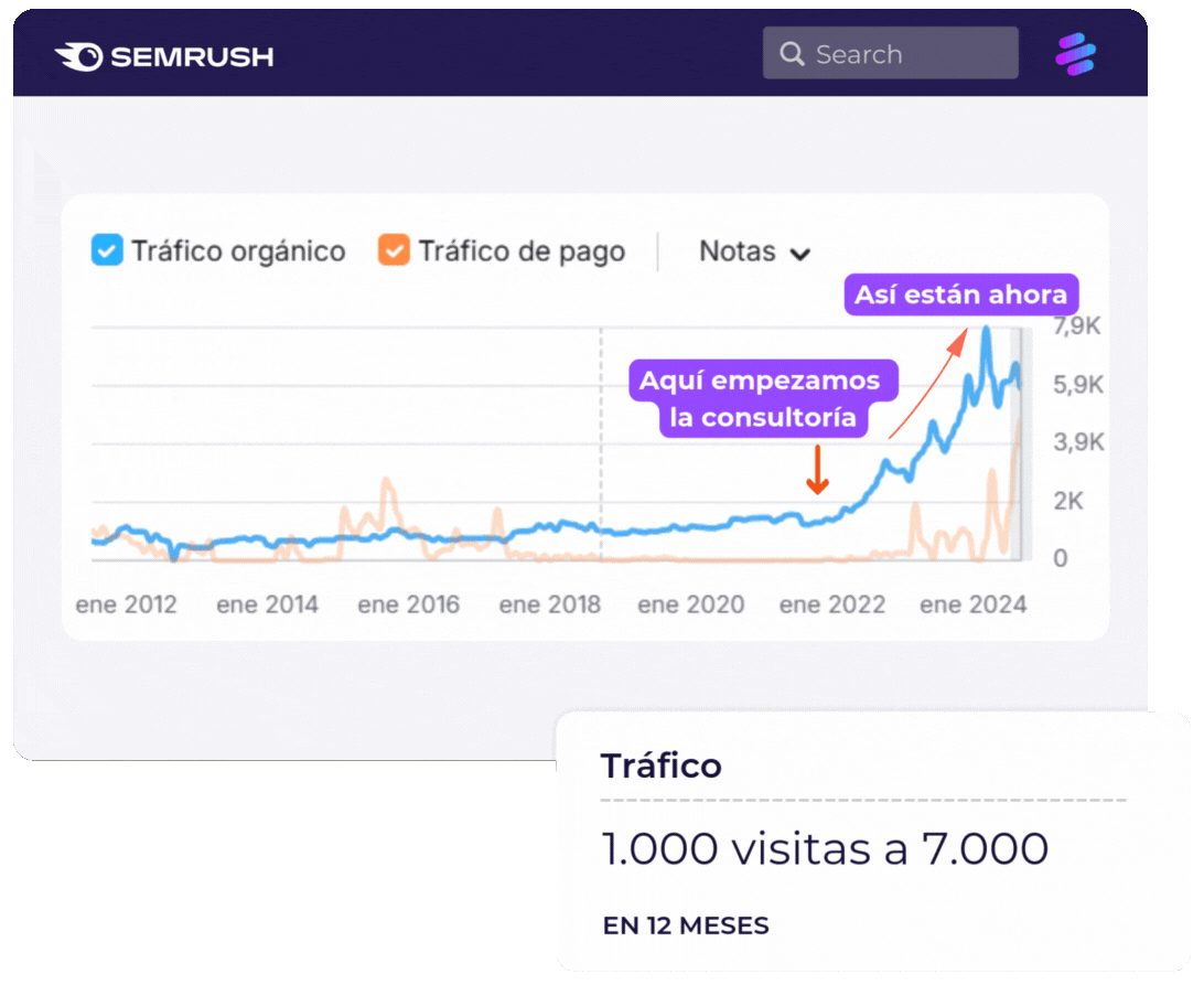 consultoría seo gráfica proyecto seobide